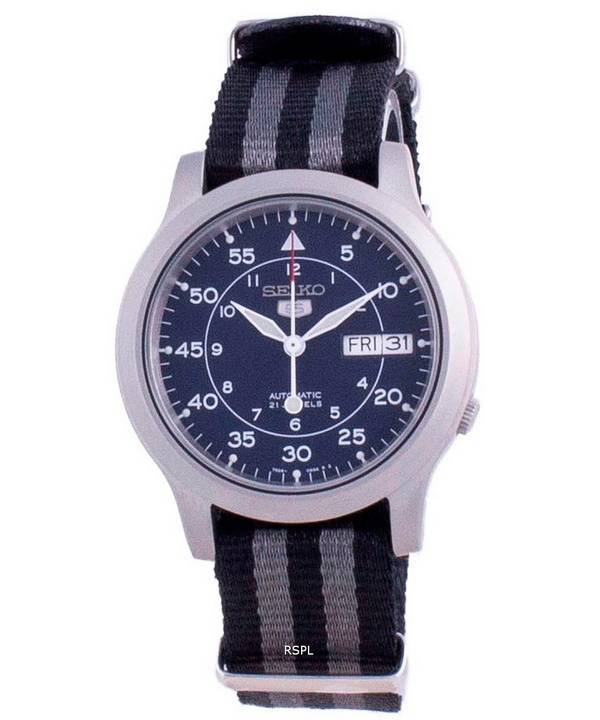 Seiko 5 Military SNK807K2-var-NATO16 Automatische Nylonarmband Herrenuhr