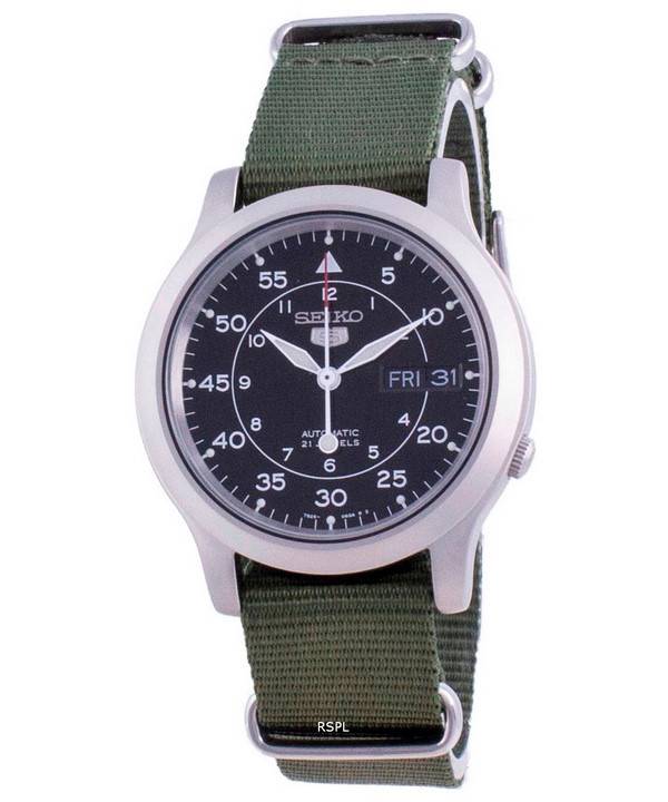 Seiko 5 Military SNK809K2-var-NATO12 Automatisches Nylonarmband Herrenuhr