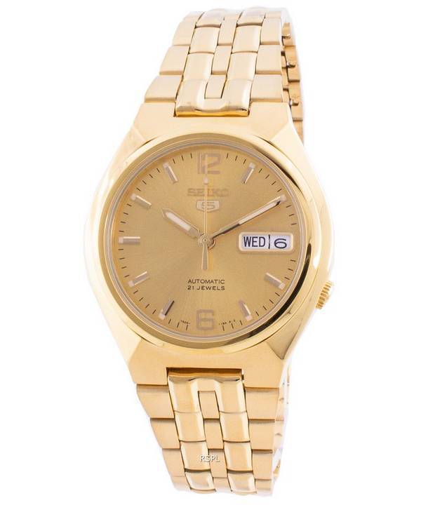 Seiko 5 Automatik Gold Tone Dial SNKL64 SNKL64K1 SNKL64K Herrenuhr