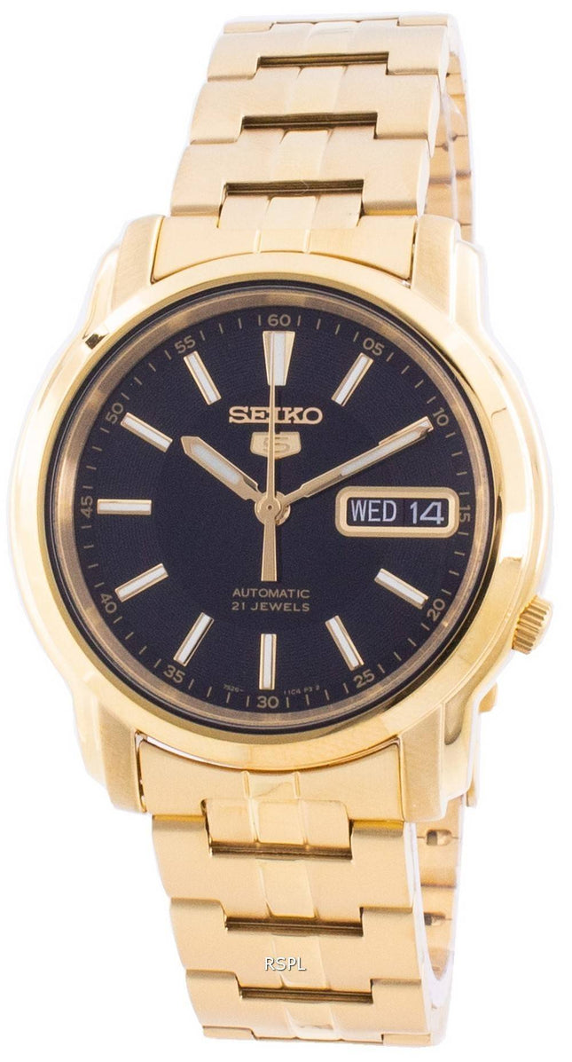 Seiko 5 Automatik Schwarz Zifferblatt SNKL88 SNKL88K1 SNKL88K Herrenuhr