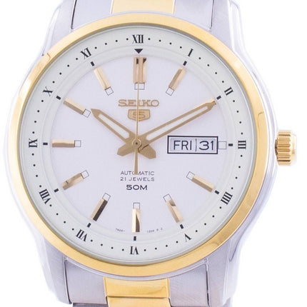 Seiko 5 Automatik Weiß Zifferblatt SNKP14 SNKP14K1 SNKP14K Herrenuhr