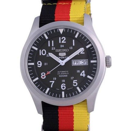 Seiko 5 Sports Military Automatik Polyester SNZG09K1-var-NATO26 100M Herrenuhr