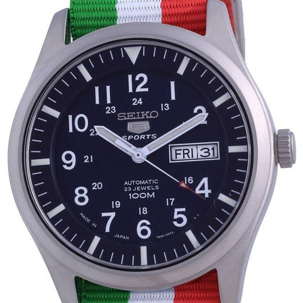 Seiko 5 Sports Automatik Polyester SNZG11J1-var-NATO23 100M Herrenuhr