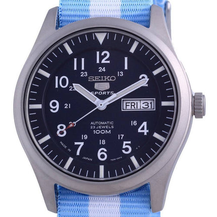 Seiko 5 Sports Automatik Polyester SNZG11J1-var-NATO24 100M Herrenuhr