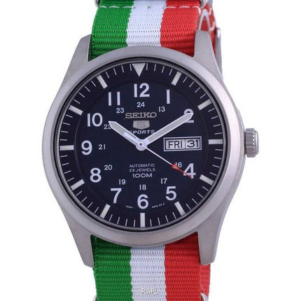 Seiko 5 Sports Automatik Polyester SNZG11K1-var-NATO23 100M Herrenuhr