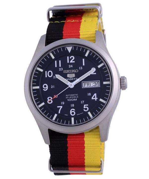 Seiko 5 Sports Automatik Polyester SNZG11K1-var-NATO26 100M Herrenuhr