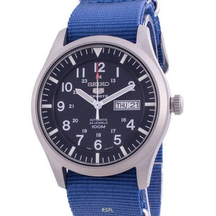 Seiko 5 Sports Blue Dial Automatik SNZG11K1-var-NATO8 100M Herrenuhr