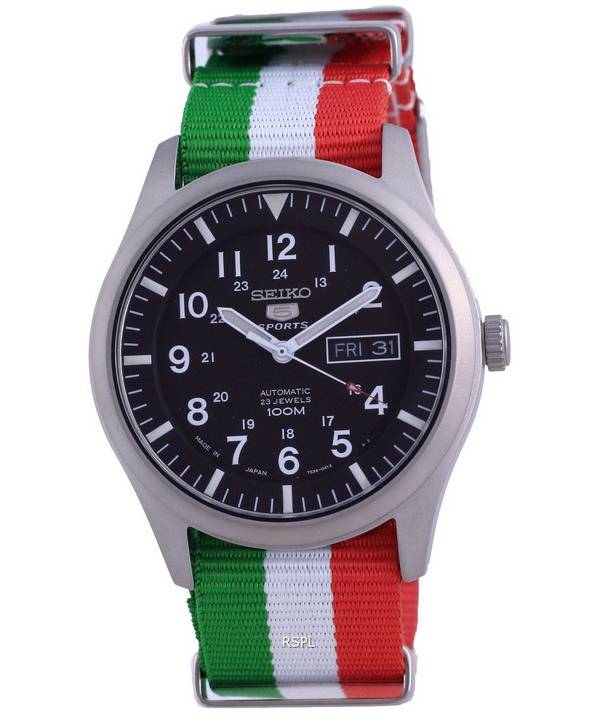 Seiko 5 Sports Automatik Polyester SNZG15J1-var-NATO23 100M Herrenuhr