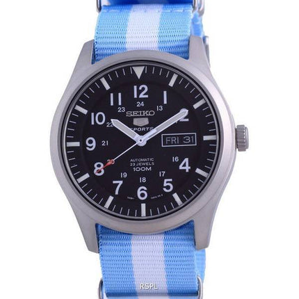 Seiko 5 Sports Automatik Polyester SNZG15K1-var-NATO24 100M Herrenuhr