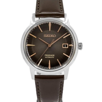 Seiko Presage Cocktail Time The Irish Coffee, automatische Herrenuhr SRPJ17J1 mit anthrazitfarbenem Zifferblatt