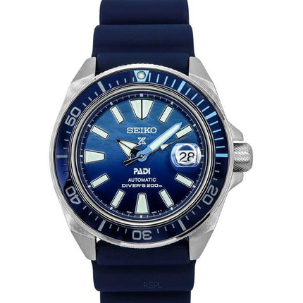 Seiko Prospex Samurai PADI Special Edition Automatik-Taucheruhr SRPJ93K1 200M mit blauem Zifferblatt