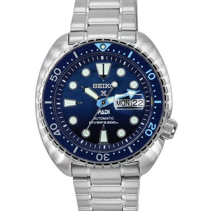 Seiko Prospex The Great Blue Turtle PADI Special Edition Automatik-Taucheruhr SRPK01K1 200M mit blauem Zifferblatt