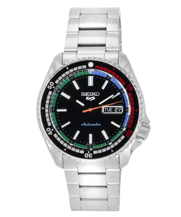 Seiko 5 Sports SKX Style The New Regatta Timer Special Edition Automatikuhr mit schwarzem Zifferblatt SRPK13K1 100M