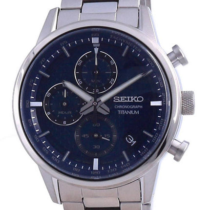 Seiko Entdecken Sie mehr Titan Chronograph Quarz SSB387 SSB387P1 SSB387P 100M Herrenuhr