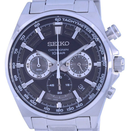 Seiko Neo Sports Chronograph schwarzes Zifferblatt Quarz SSB397 SSB397P1 SSB397P 100M Herrenuhr