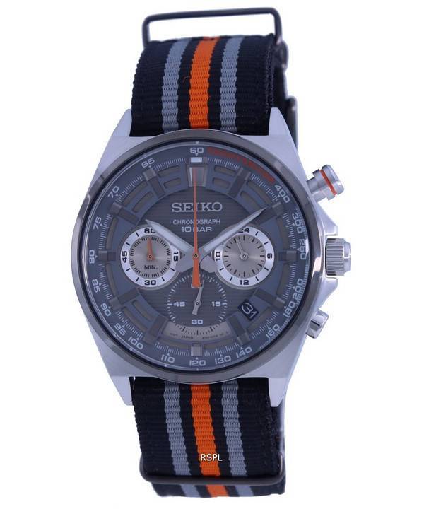 Seiko Neo Sports Chronograph Graues Zifferblatt Quarz SSB403 SSB403P1 SSB403P 100M Herrenuhr