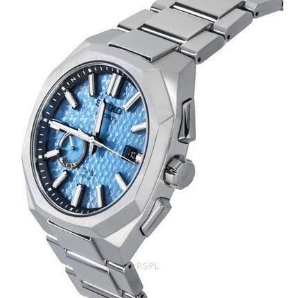 Seiko Astron Starfull Sky GPS Limited Edition Edelstahl blaues Zifferblatt Solar SSJ027J1 100M Herrenuhr