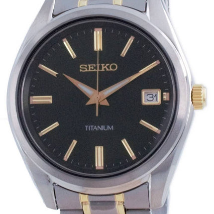 Seiko Entdecken Sie mehr Titan Quarz SUR377 SUR377P1 SUR377P 100M Herrenuhr