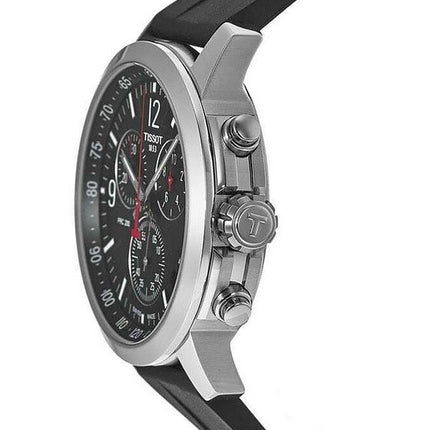 Tissot PRC 200 T-Sport Chronograph schwarzes Zifferblatt Quarz Taucheruhr T114.417.17.057.00 200M Herrenuhr