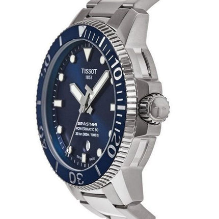 Tissot Seastar 1000 Professional Powermatic 80 Blaues Zifferblatt Taucher T120.407.11.041.03 T1204071104103 300M Herrenuhr