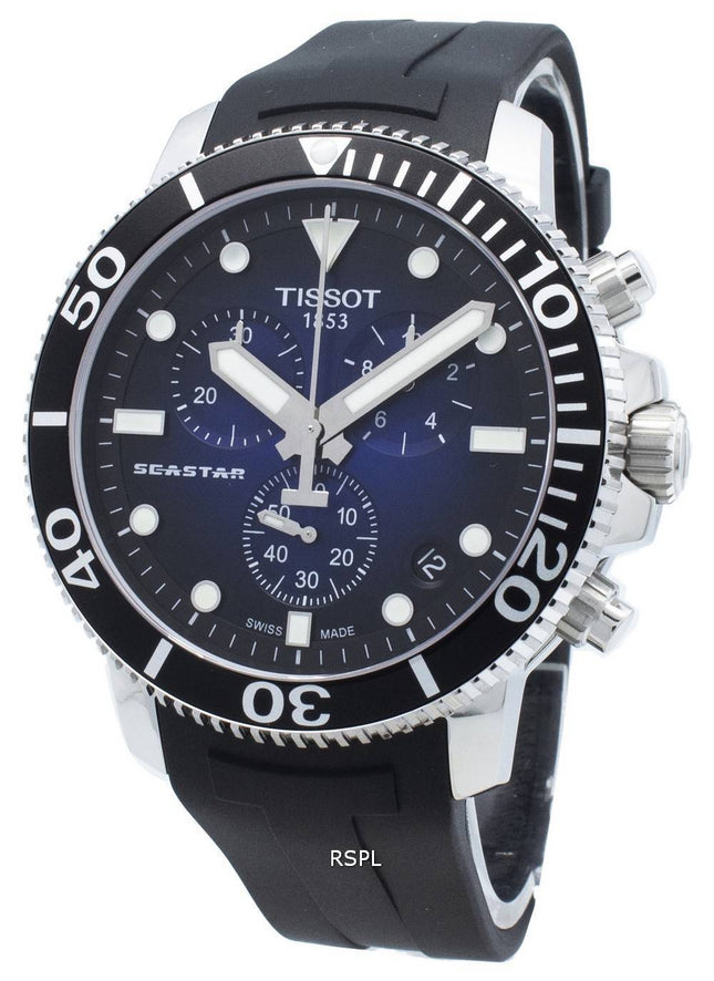 Tissot Seastar 1000 T120.417.17.041.00 T1204171704100 Chronograph 4 Jewels Quartz 300M Herrenuhr