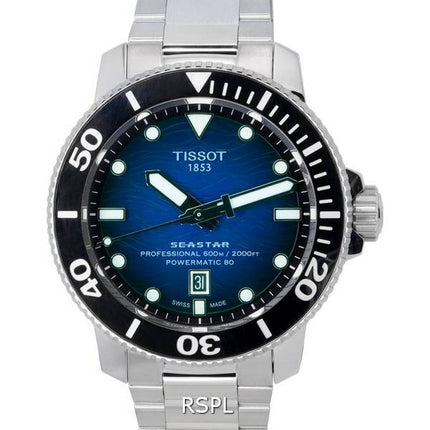 Tissot Seastar 2000 Professional Powermatic 80 Blaues Zifferblatt Taucher T120.607.11.041.01 T1206071104101 600M Herrenuhr