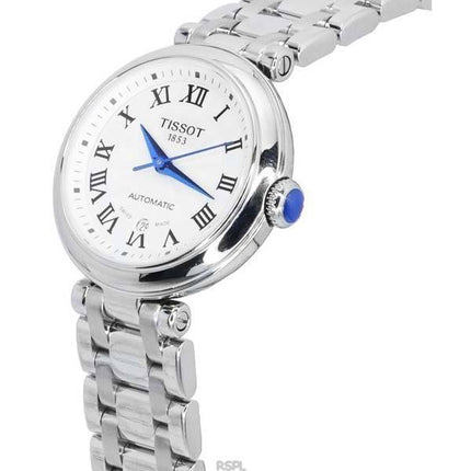 Tissot T-Lady Bellissima Edelstahl Weißes Zifferblatt Automatik T126.207.11.013.00 T1262071101300 Damenuhr