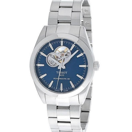 Tissot T-Classic Gentleman Powermatic 80 Open Heart blaues Zifferblatt Automatik T127.407.11.041.01 100M Herrenuhr