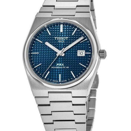 Tissot PRX T-Classic Powermatic 80 blaues Zifferblatt Automatik T137.207.11.041.00 100M Unisex-Uhr