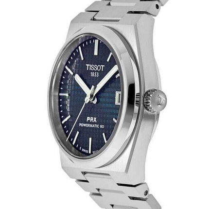 Tissot PRX T-Classic Powermatic 80 blaues Zifferblatt Automatik T137.207.11.041.00 100M Unisex-Uhr