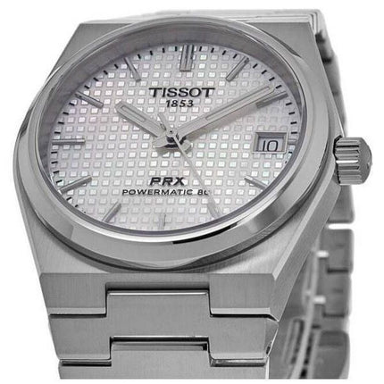 Tissot PRX T-Classic Powermatic 80 Weißes Perlmuttzifferblatt Automatik T137.207.11.111.00 100M Unisex-Uhr