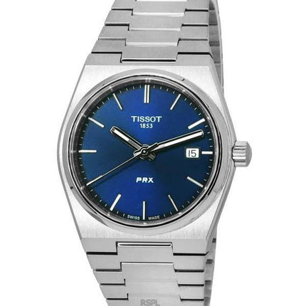 Tissot PRX T-Classic Edelstahl Blau Zifferblatt Quarz T137.210.11.041.00 T1372101104100 100M Unisex Uhr