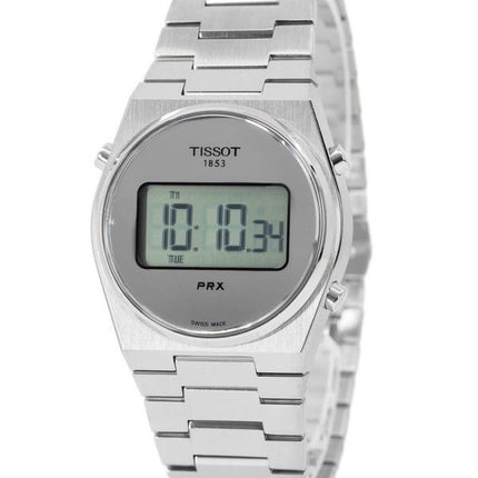 Tissot T-Classic PRX Digital Edelstahl Silber Spiegel Zifferblatt Quarz T137.263.11.030.00 100M Unisex Uhr