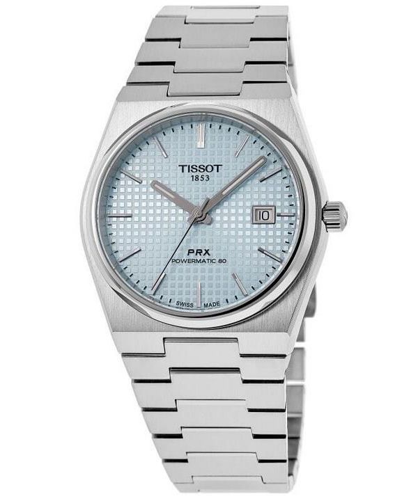 Tissot PRX T-Classic Powermatic 80 Eisblaues Zifferblatt Automatik T137.407.11.351.00 100M Herrenuhr