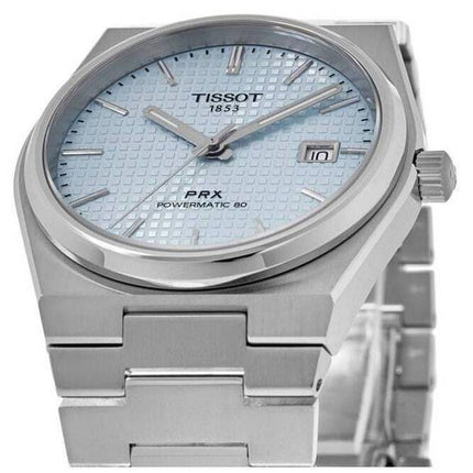 Tissot PRX T-Classic Powermatic 80 Eisblaues Zifferblatt Automatik T137.407.11.351.00 100M Herrenuhr