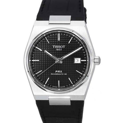 Tissot PRX T-Classic Powermatic 80 Schwarzes Zifferblatt T137.407.16.051.00 T1374071605100 100M Herrenuhr