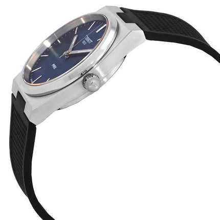 Tissot T-Classic PRX Kautschukarmband blaues Zifferblatt Quarz T137.410.17.041.00 100M Herrenuhr