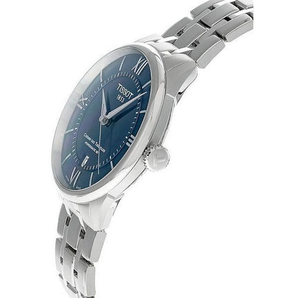 Tissot T-Classic Chemin Des Tourelles Powermatic 80 Blaues Zifferblatt Automatik T139.807.11.048.00 Unisex-Uhr