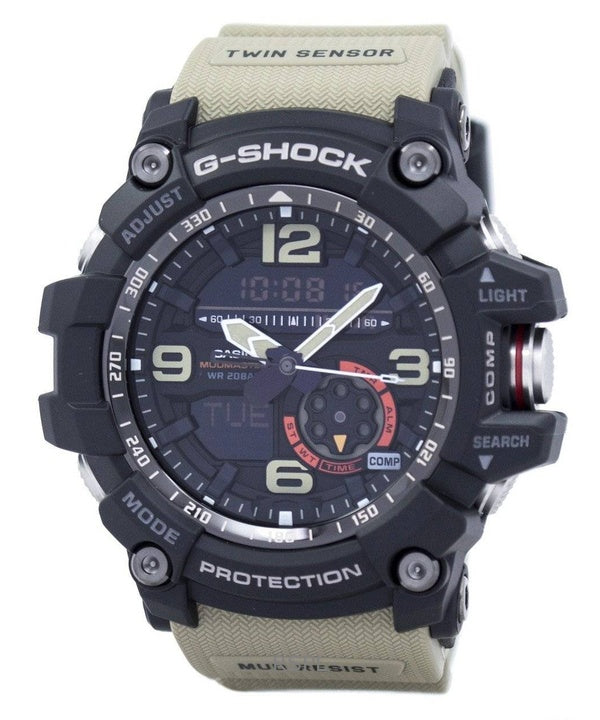 Überholte Casio G-Shock Mudmaster Analog-Digital-Harzarmband Schwarzes Zifferblatt Quarz GG-1000-1A5 200M Herrenuhr