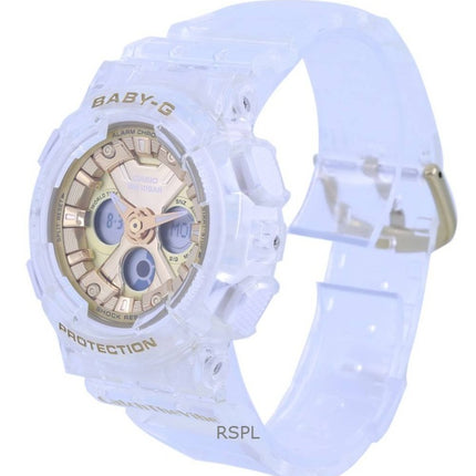 Überholte Casio Baby-G Sonderfarbe Analog-Digital Harzarmband Gold Zifferblatt Quarz BA-130CVG-7A 100M Damenuhr