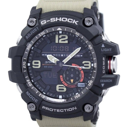 Überholte Casio G-Shock Mudmaster Analog-Digital-Twin-Sensor-Harzarmband Schwarzes Zifferblatt Quarz GG-1000-1A5 200M Herrenuhr