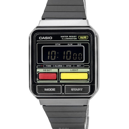 Überholte Casio Vintage Digital Edelstahl Quarz A120WEGG-1B Unisex Uhr