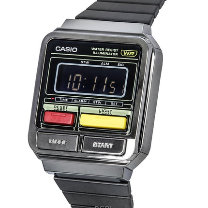 Überholte Casio Vintage Digital Edelstahl Quarz A120WEGG-1B Unisex Uhr