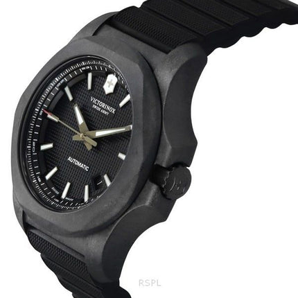 Victorinox Swiss Army INOX Carbon Black Dial Automatik Taucheruhr 241866.1 200M Herrenuhr mit Geschenkset