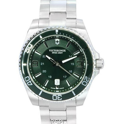 Victorinox Maverick Green Dial Quartz 241934 100M Herrenuhr