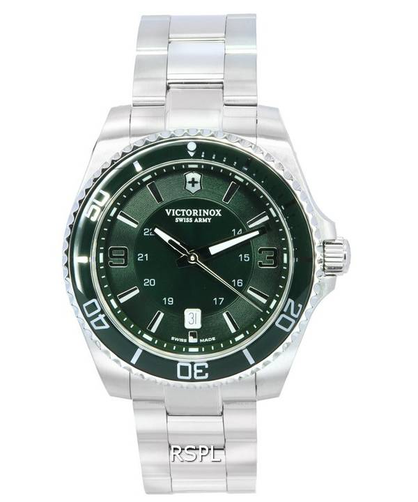 Victorinox Maverick Green Dial Quartz 241934 100M Herrenuhr