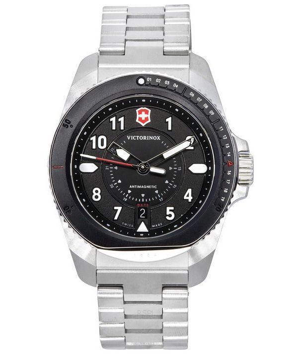 Victorinox Swiss Army Journey 1884 Antimagnetic Black Dial Quartz Diver's 242009 200M Herrenuhr