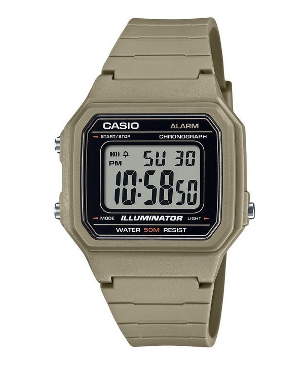 Casio Youth Digital Harzarmband Quarz W-217H-5AV Herrenuhr