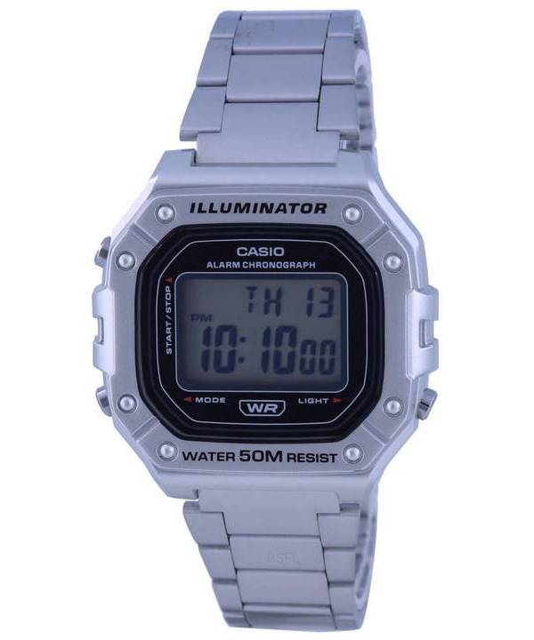 Casio Youth Digital Edelstahl W-218HD-1A W218HD-1 Herrenuhr