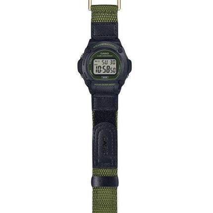 Casio Standard Green Digital Cloth Strap Quartz W-219HB-3AV Herrenuhr